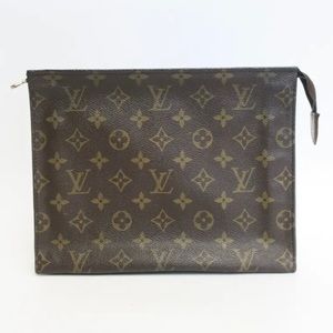 Authentic Louis Vuitton Monogram Poche Toilette 26 Clutch Bag Used Preloved 1989